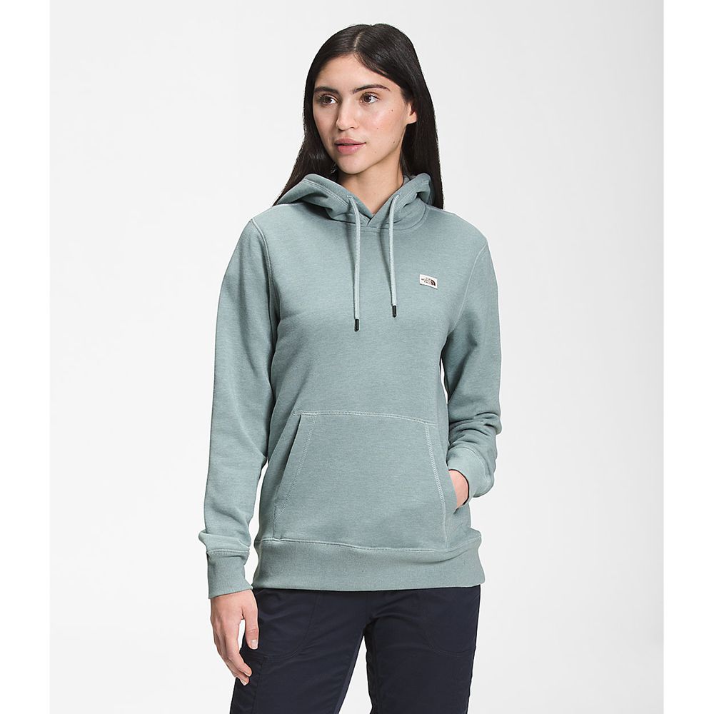 The North Face Hoodie Womens Australia - The North Face Heritage Patch Pullover Silver Blue (TCI-794